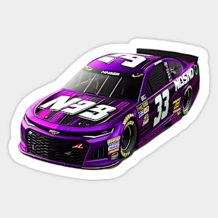 cool purple nascar car, greatest grand prix champion Sticker